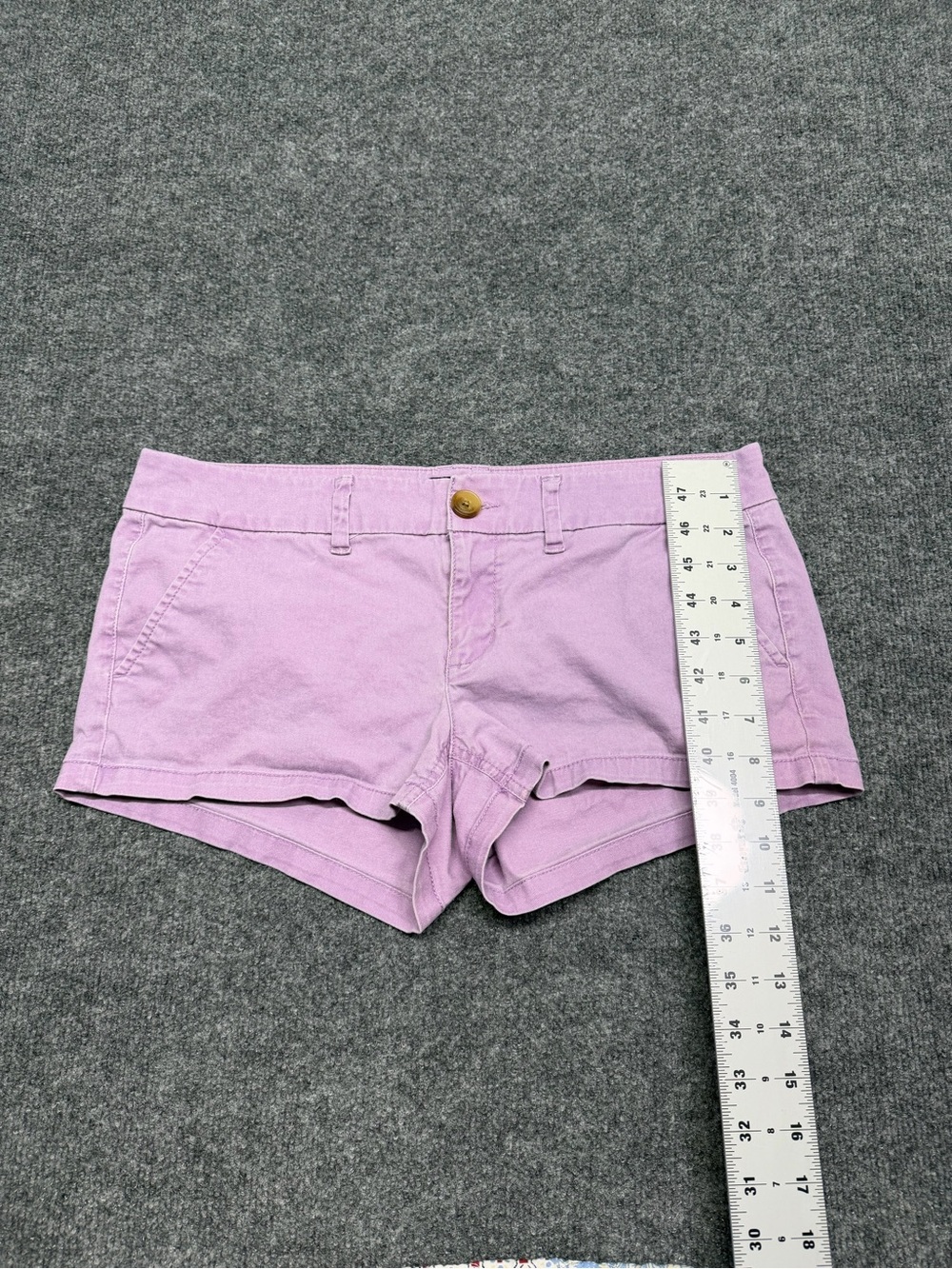 American Eagle Outfitters Lilac High-Rise Cotton Shorts